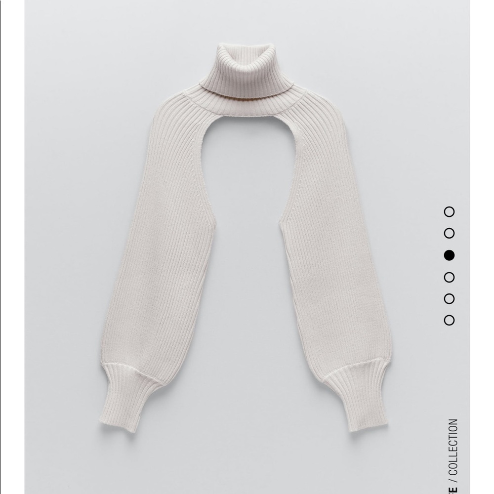 Zara turtleneck sleeve scarf